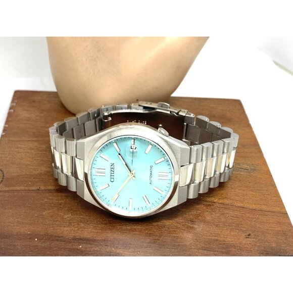 Citizen Men's Watch NJ0151-88M Tsuyosa Automatic Teal Blue Dial Stainless Steel - Picture 9 of 15